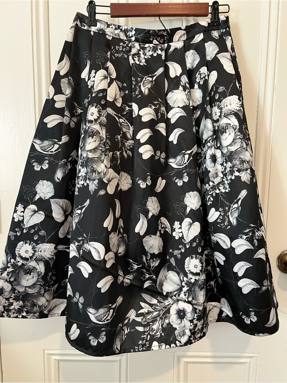 Jealous Tomato Black and White Floral Skirt
